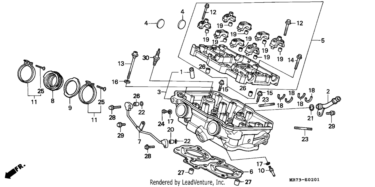 CYLINDER HEAD (REAR)