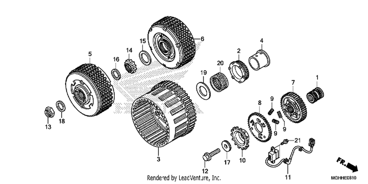  10 CLUTCH (VFR1200XD/ XDA/ XDS)