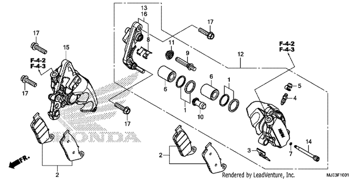  1 FRONT BRAKE CALI PER (2)