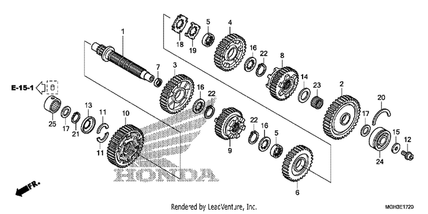  20 TRANSMISSION (VFR1200XD) (COUNTERSHAFT)