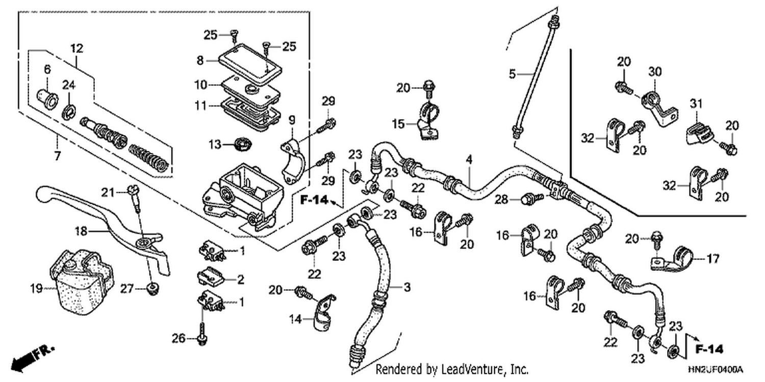  FRONT BRAKE MASTER CYLI NDER