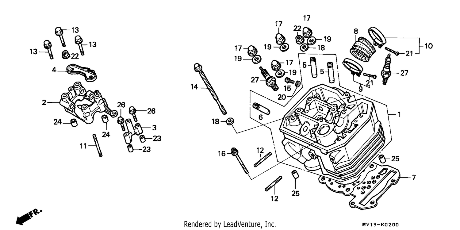 FRONT CYLINDER HEAD