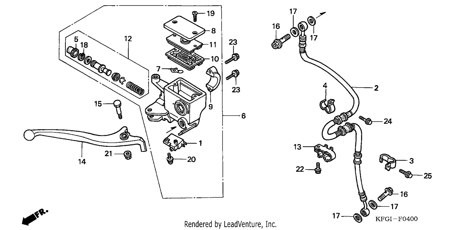 FR. BRAKE MASTER CYLINDER