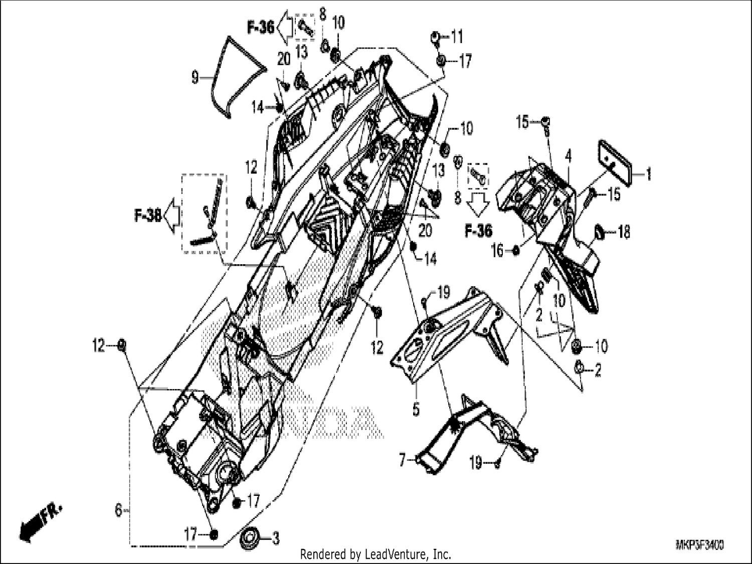  REAR FENDER
