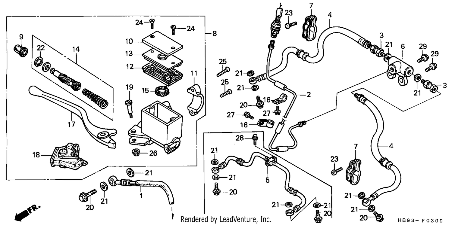 FRONT BRAKE MASTER CYLINDER