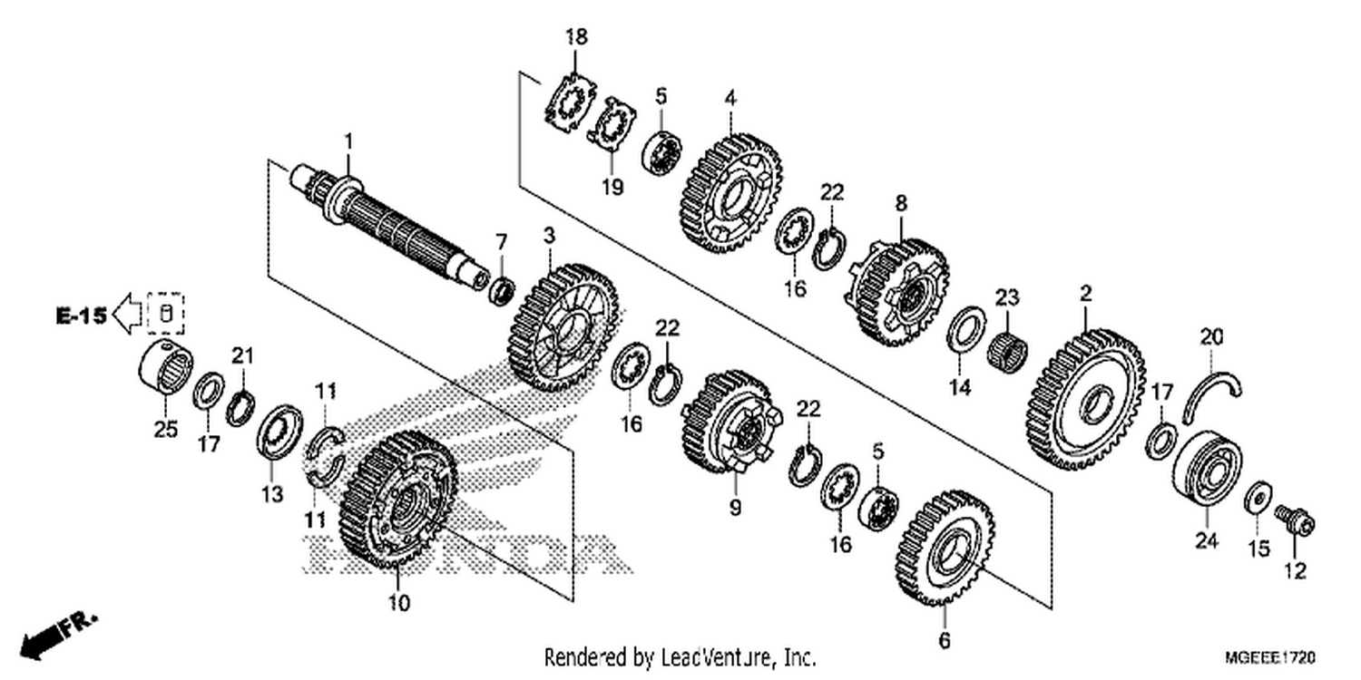  20 TRANSMI SSI ON (VFR1200FD) (COUNTERSHAFT)