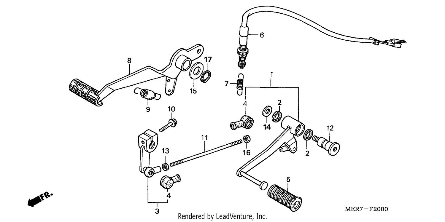 BRAKE PEDAL/ CHANGE PEDAL (CBF600S6/SA6/N6/NA6)