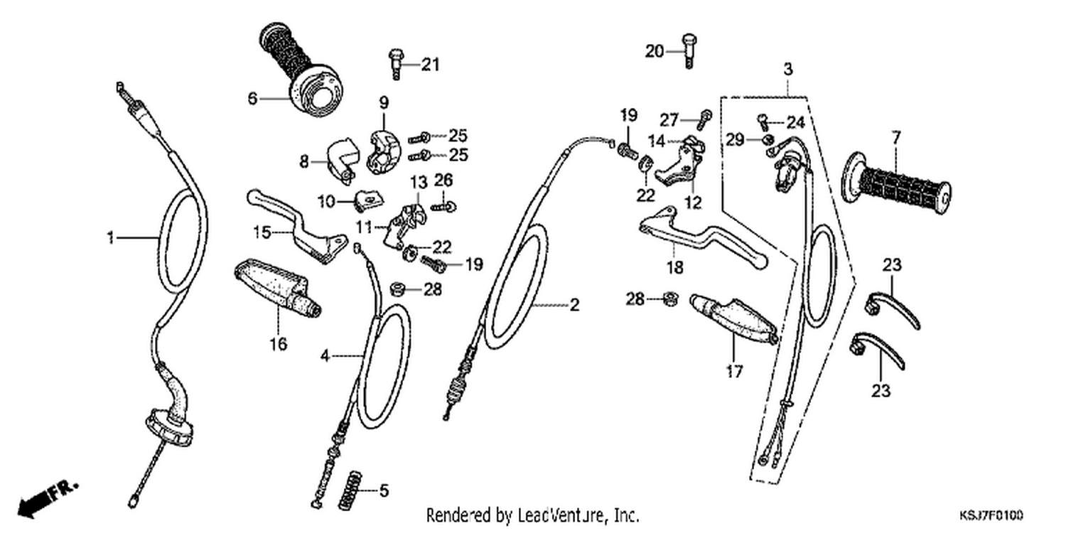  HANDLE LEVER/CABLE
