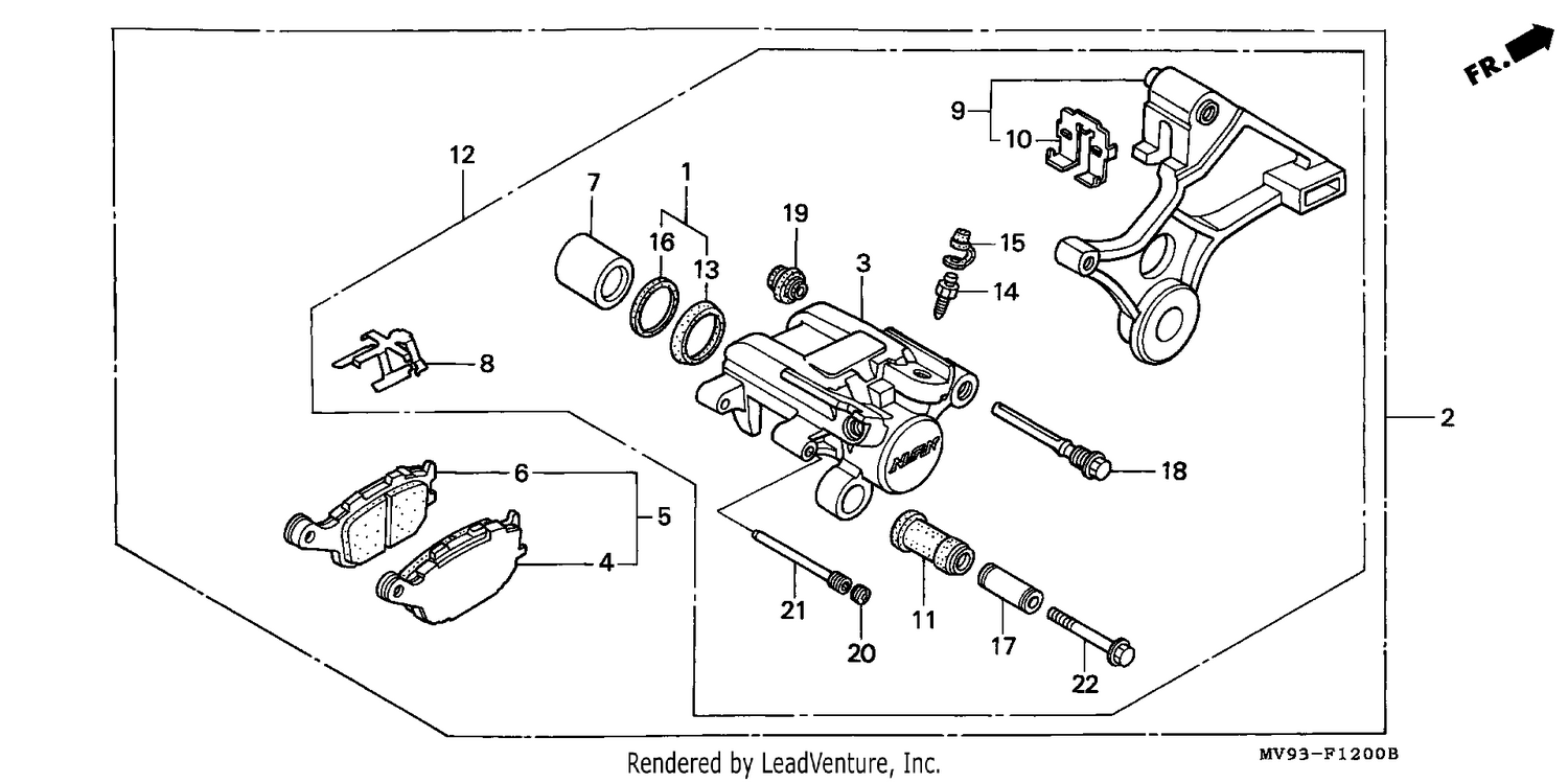 REAR BRAKE CALIPER