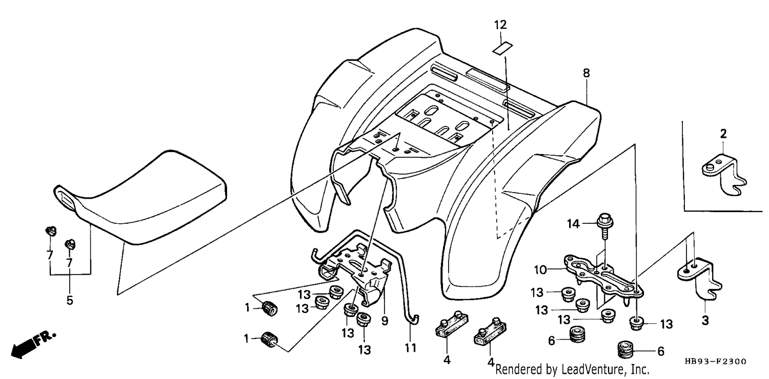 REAR FENDER/SEAT (1)