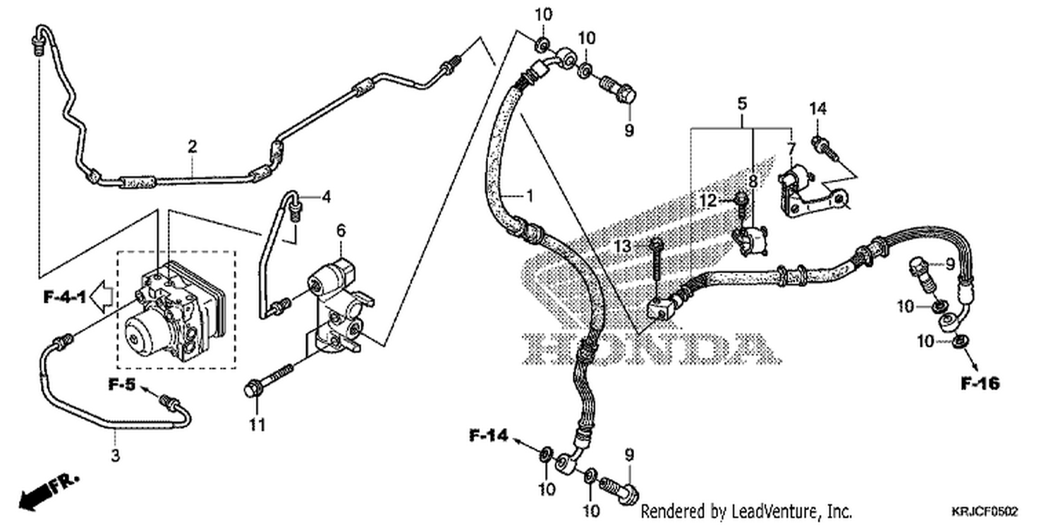  2 REAR BRAKE PIPE (FES125A)