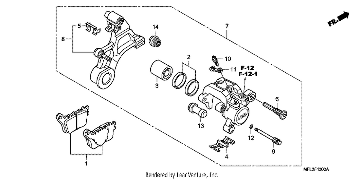  REAR BRAKE CALI PER