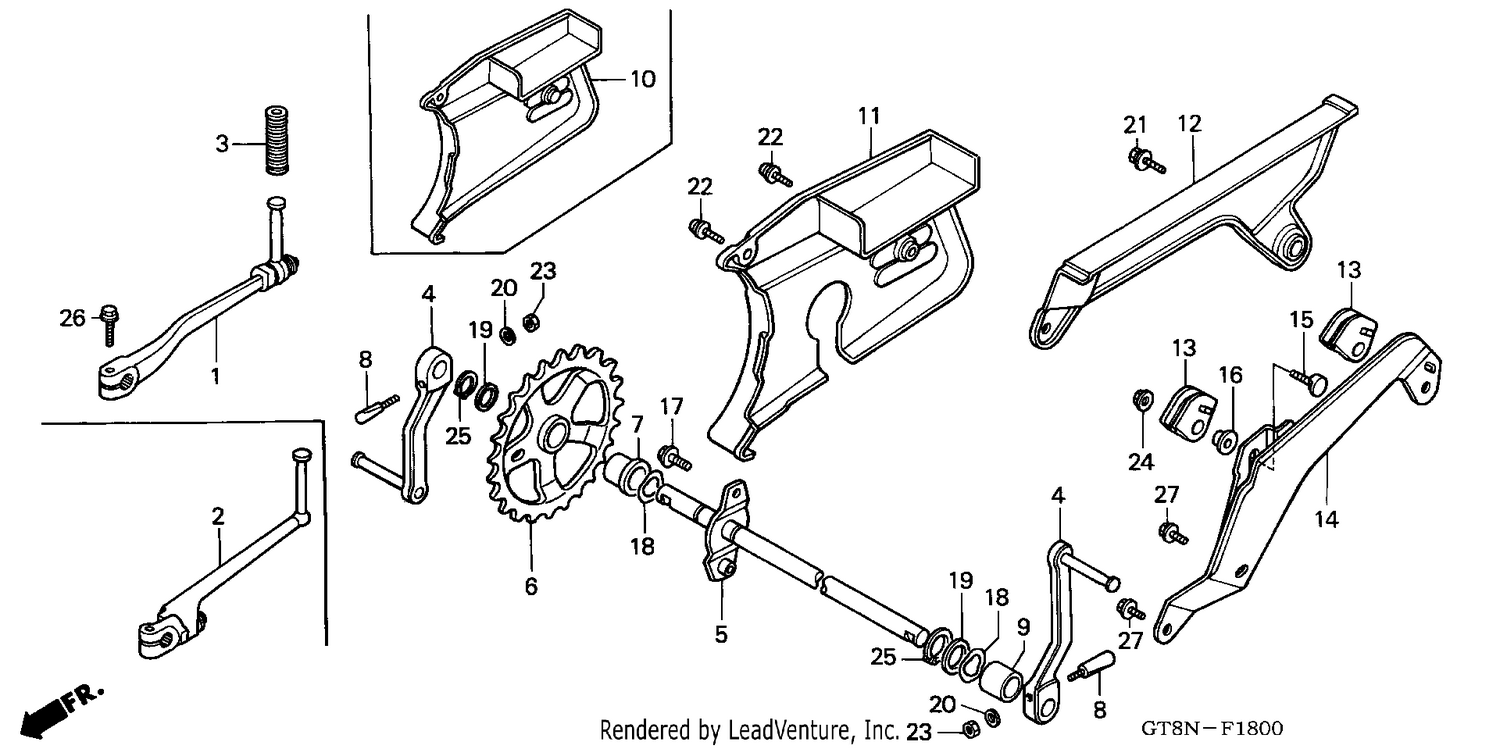 PEDAL/KICK STARTER ARM
