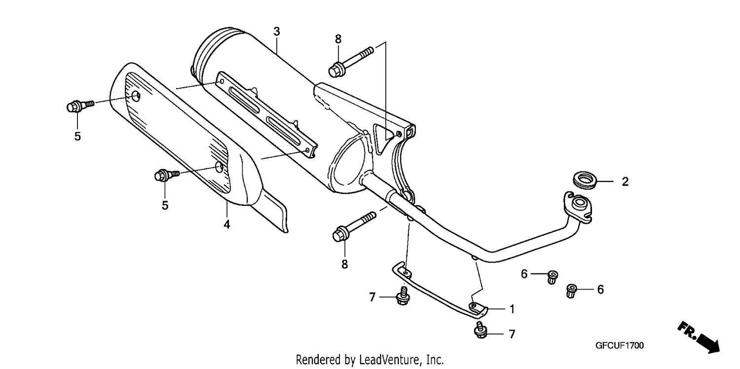 EXHAUST MUFFLER (NVS502SH/3SH/4SH6)