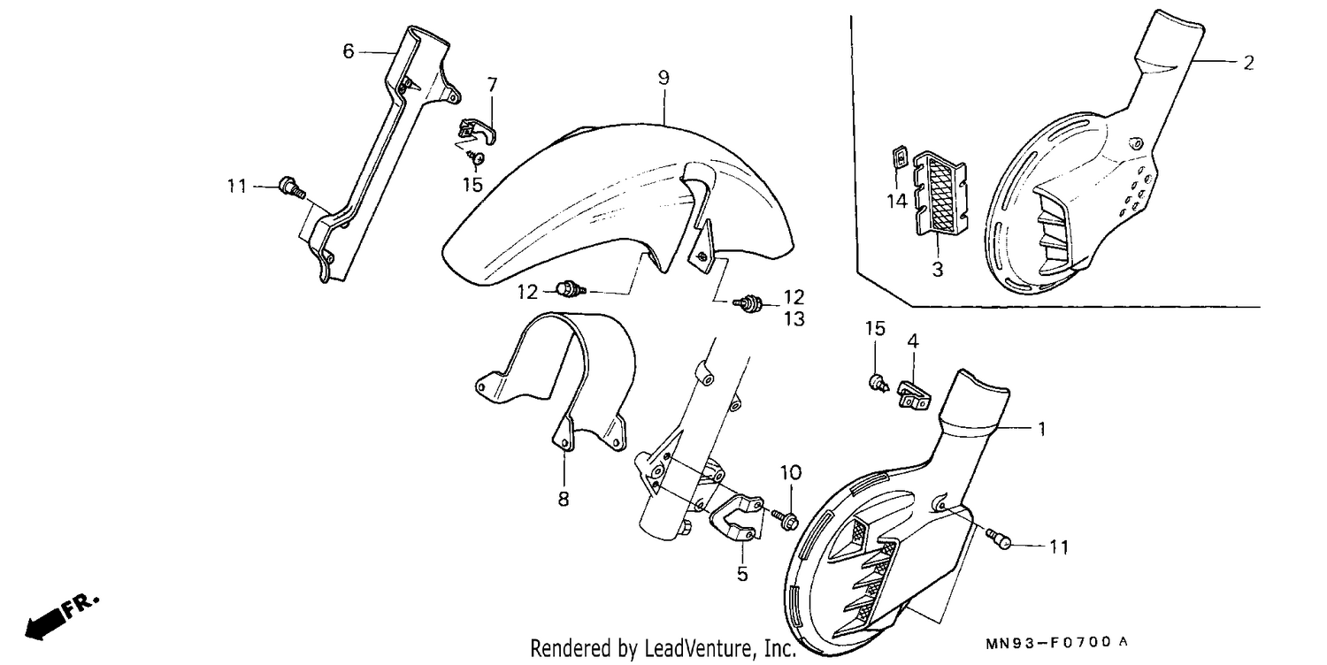 FRONT FENDER/ FRONT DISC COVER