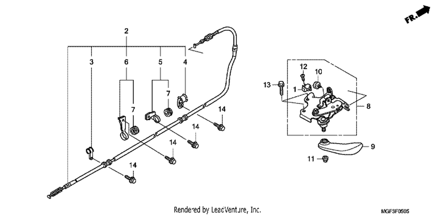  5 PARKI NG BRAKE (FJS600A9 2KO/ FJS600AB/ DB)
