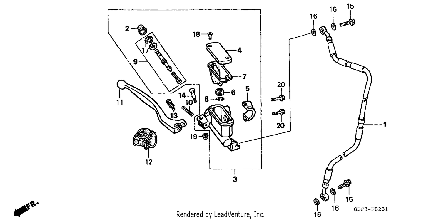 FR. BRAKE MASTER CYLINDER (2)