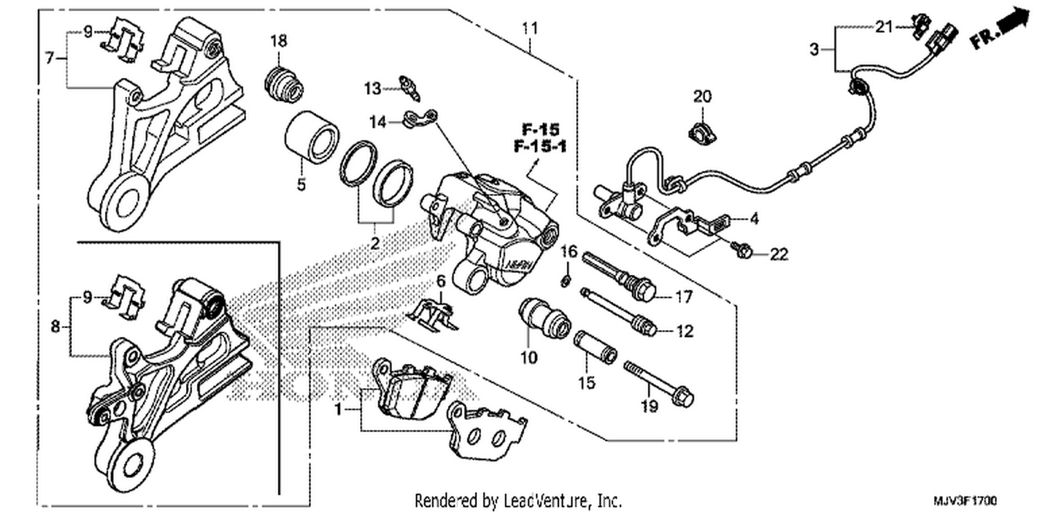  REAR BRAKE CALI PER