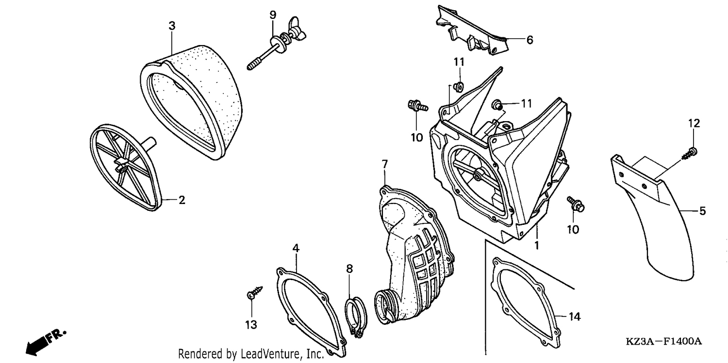 AIR CLEANER (CR250R2-4)