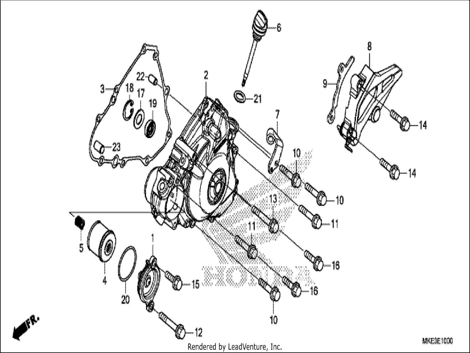  LEFT CRANKCASE COVER
