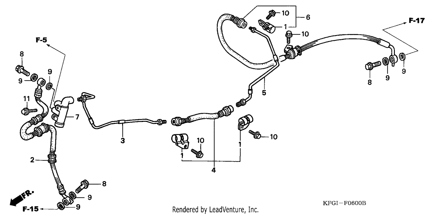 REAR BRAKE PIPE