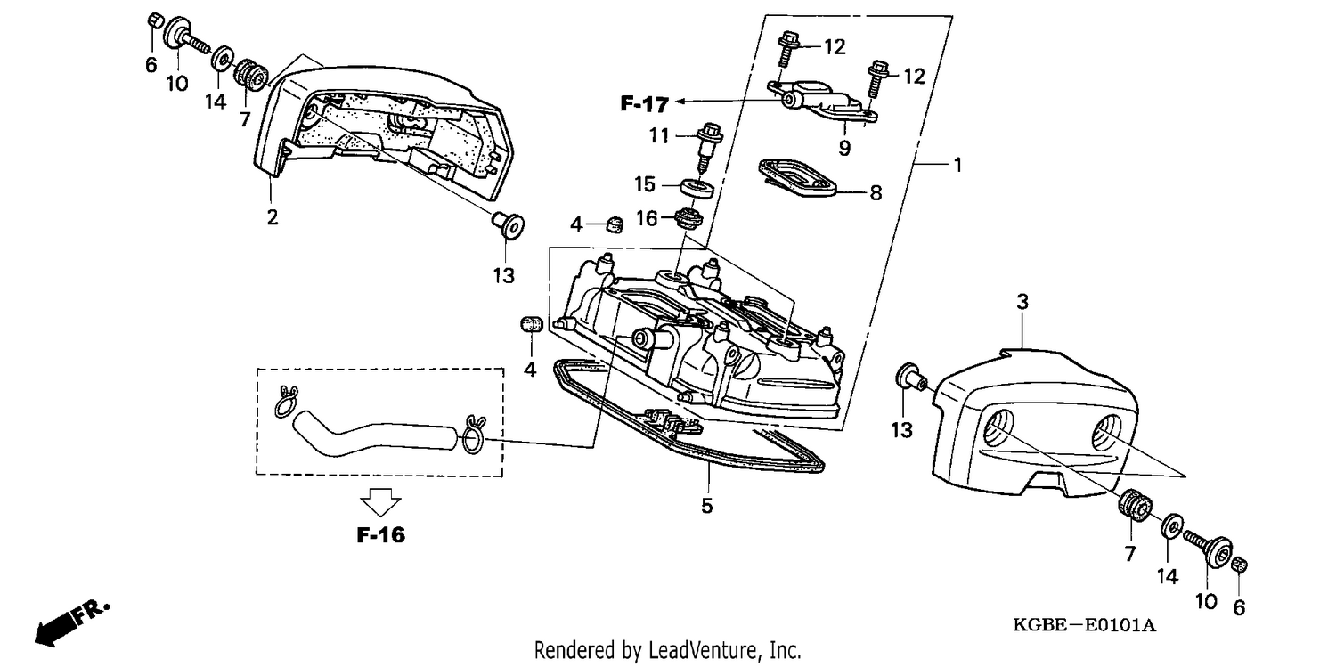 REAR CYLINDER HEAD COVER