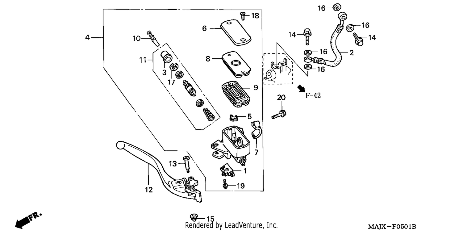 FR. BRAKE MASTER CYLINDER (ST1100A)