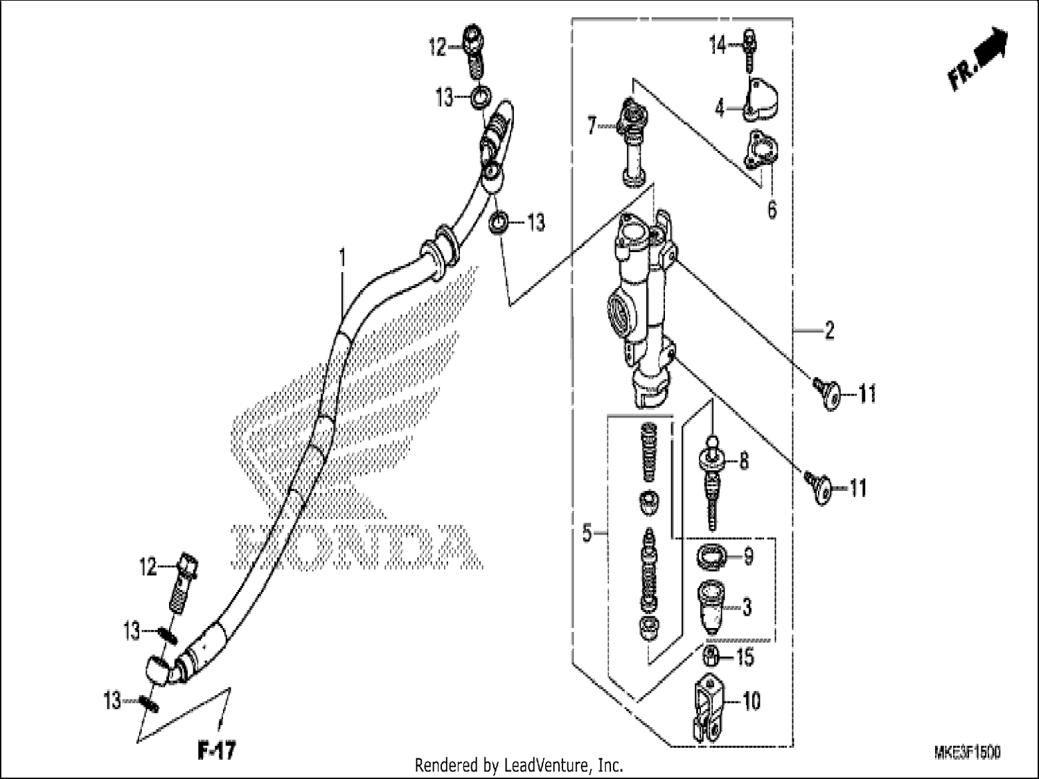  REAR BRAKE MASTER CYLINDER