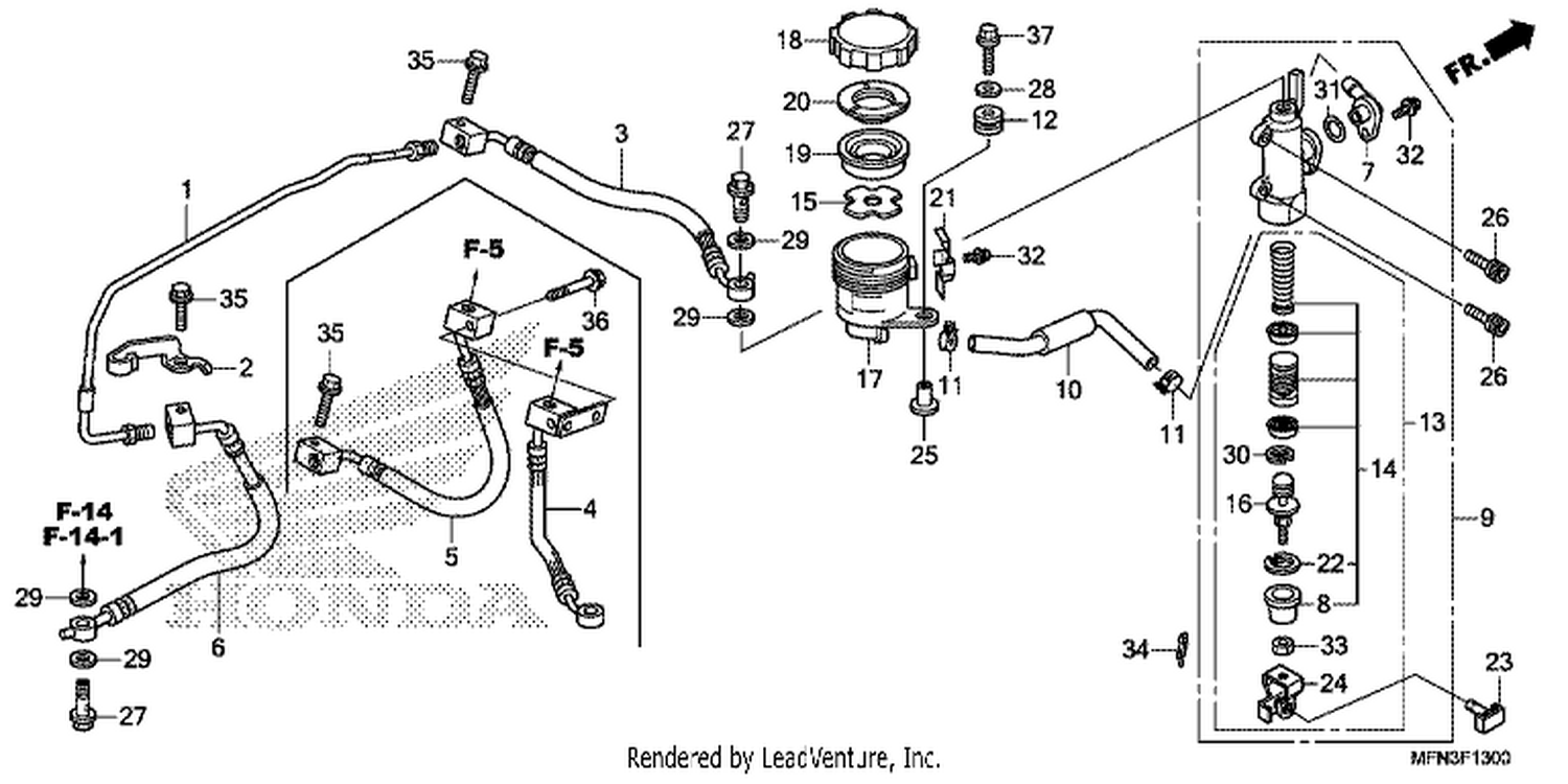  REAR BRAKE MASTER CYLI NDER