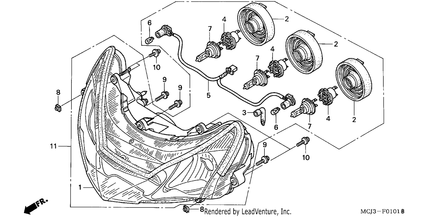 HEADLIGHT (CBR900RR2,3)