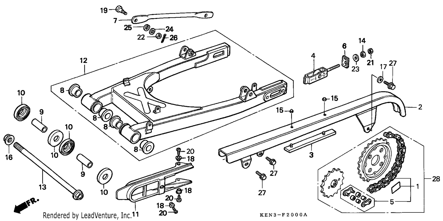 SWING ARM/CHAIN CASE
