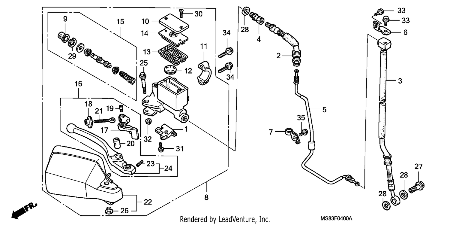 FR. BRAKE MASTER CYLINDER