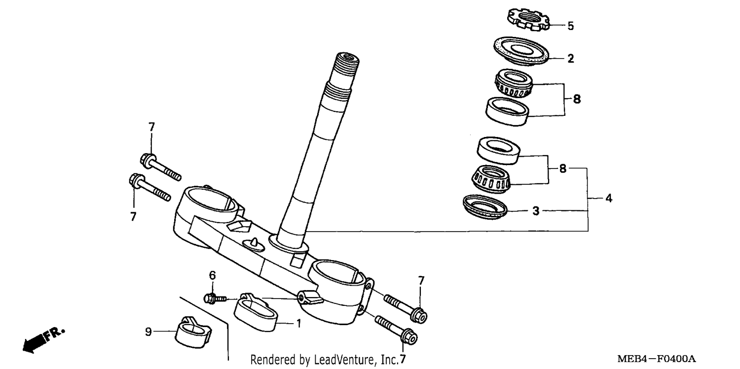 STEERING STEM (CRF450R2,3,4,5,6,7)