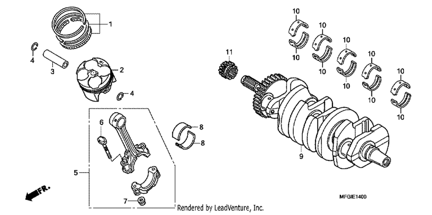  CRANKSHAFT/ PI STON