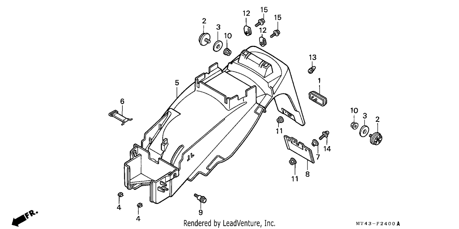 REAR FENDER (VFR750FL/FM/FN/FP)