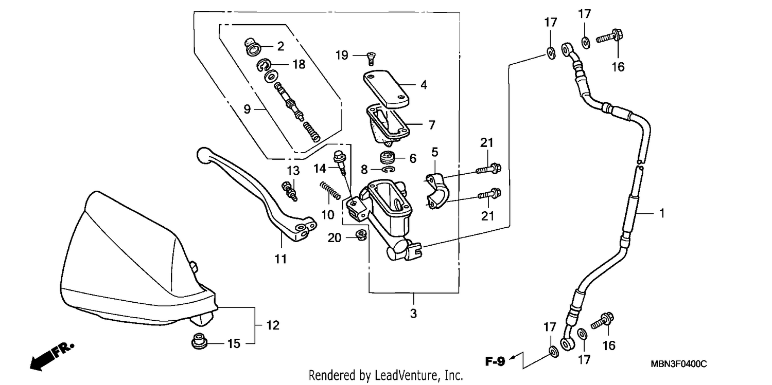 FR. BRAKE MASTER CYLINDER (CM)