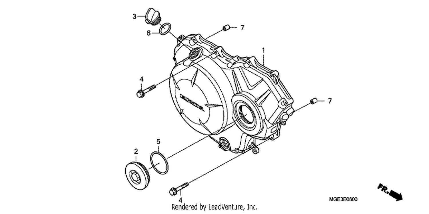  RI GHT CRANKCASE COVER (VFR1200F)
