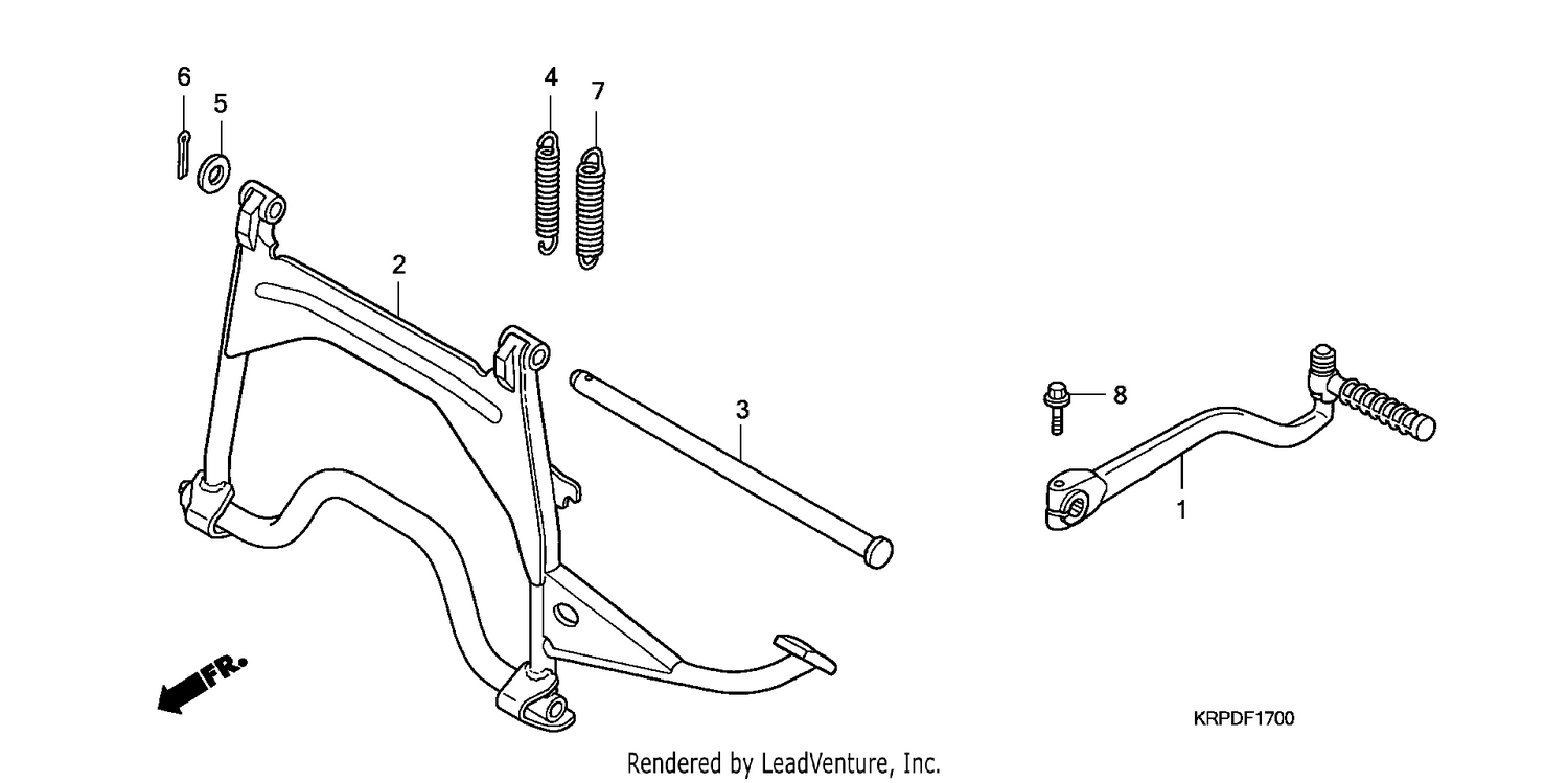 KICK STARTER ARM/STAND