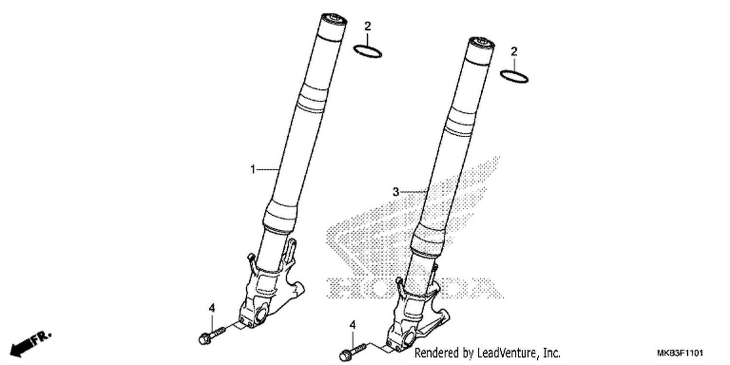  1 FRONT FORK (CBR1000S/ SA)