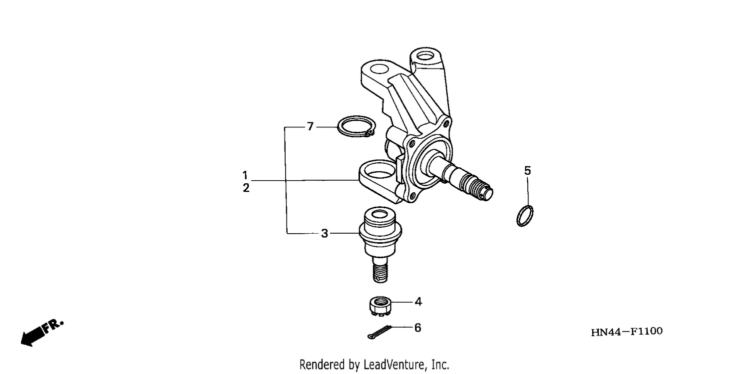 KNUCKLE (TRX350TM/TE)