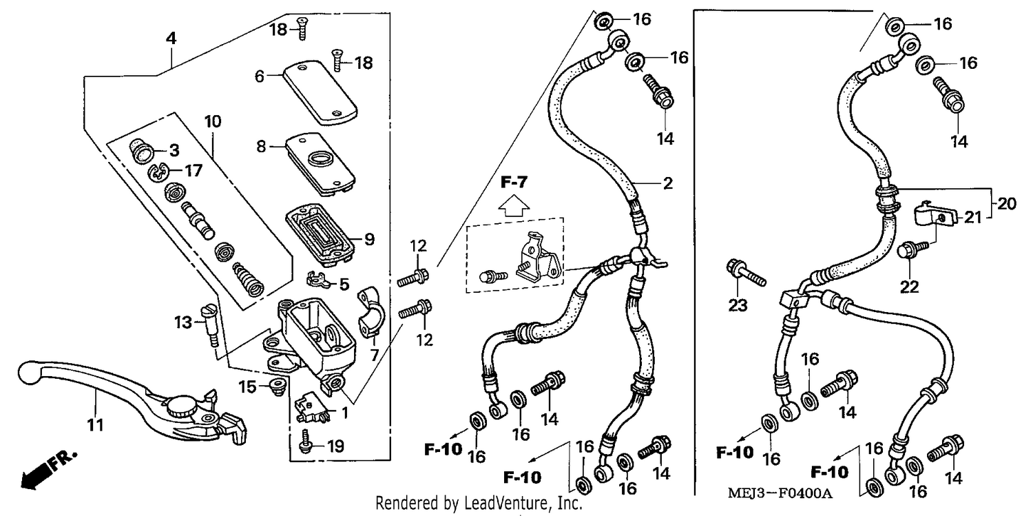 FR. BRAKE MASTER CYLINDER (CB1300/F/F1/S)