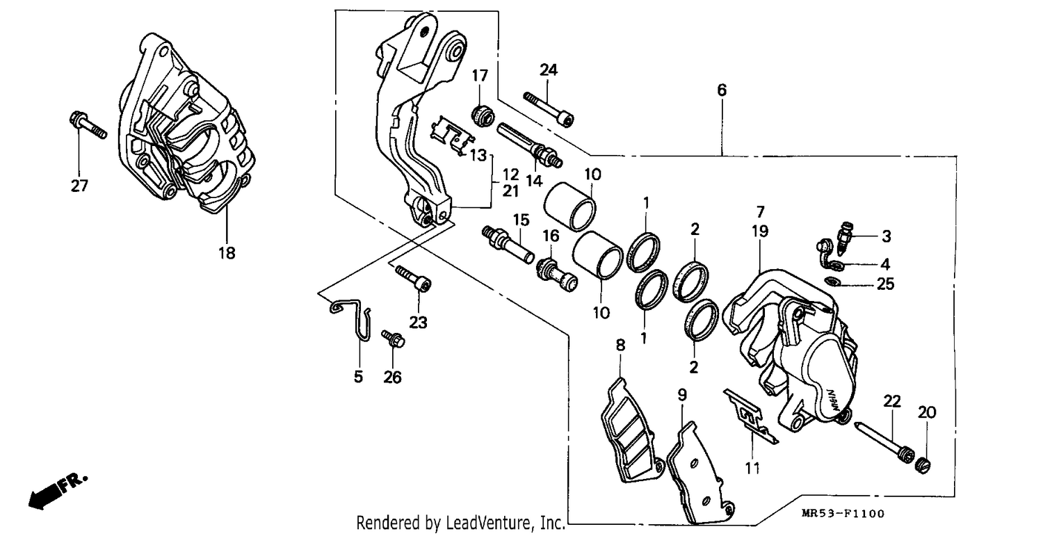 FRONT BRAKE CALIPER