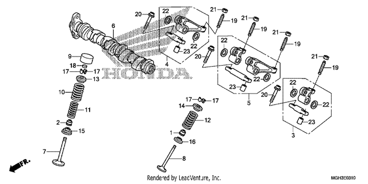  10 CAMSHAFT/ VALVE (REAR)