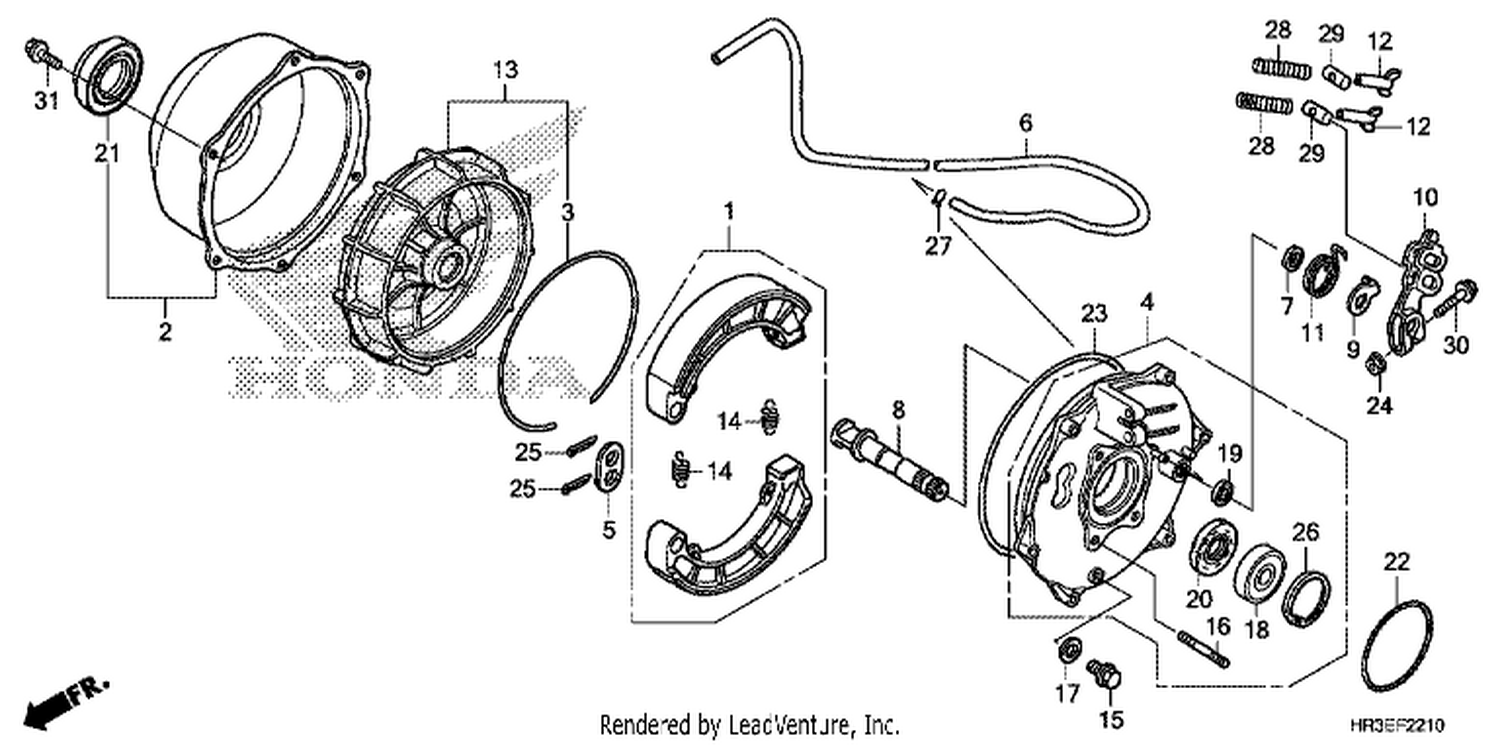 10 REAR BRAKE PANEL