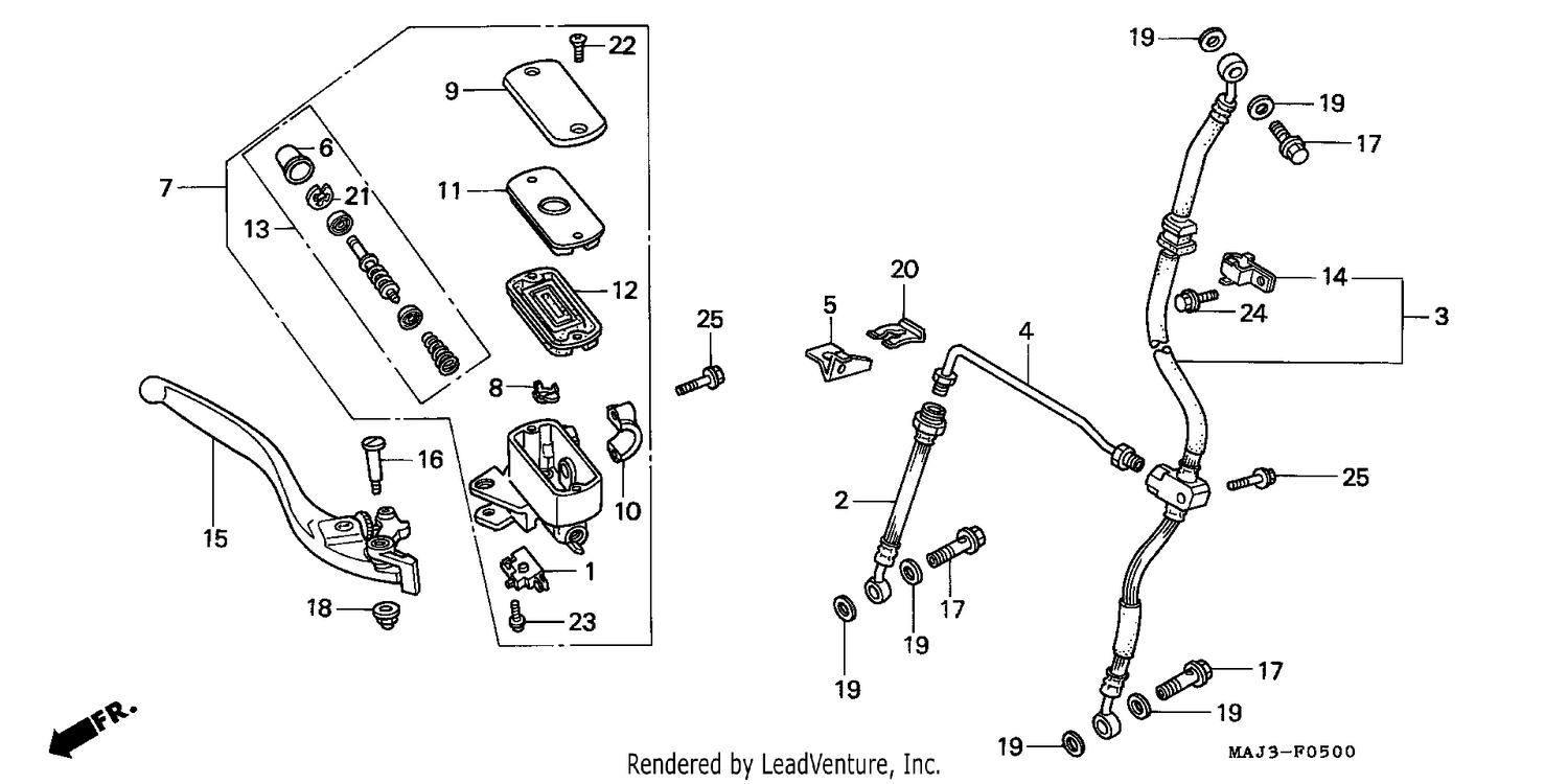 FR. BRAKE MASTER CYLINDER (ST1100)