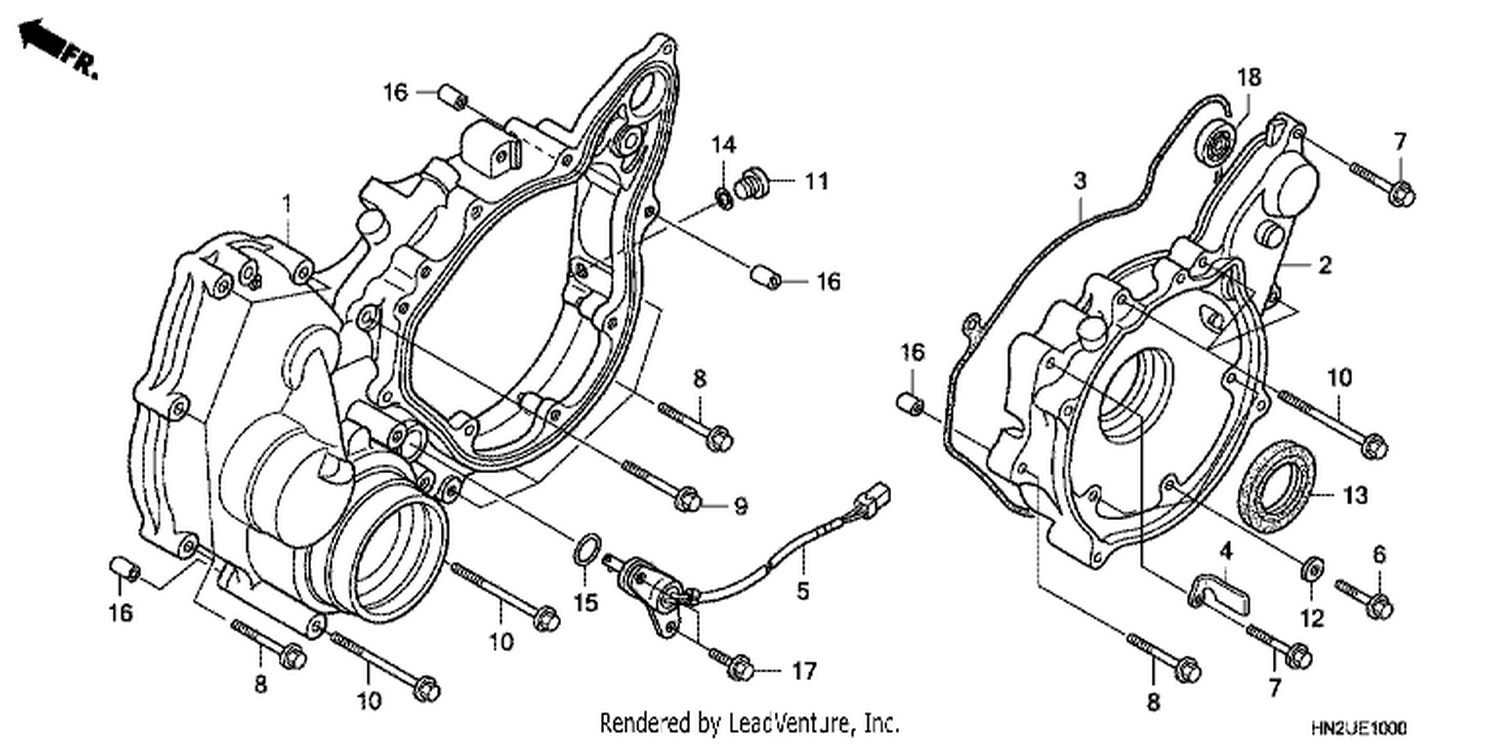  REAR CRANKCASE COVER