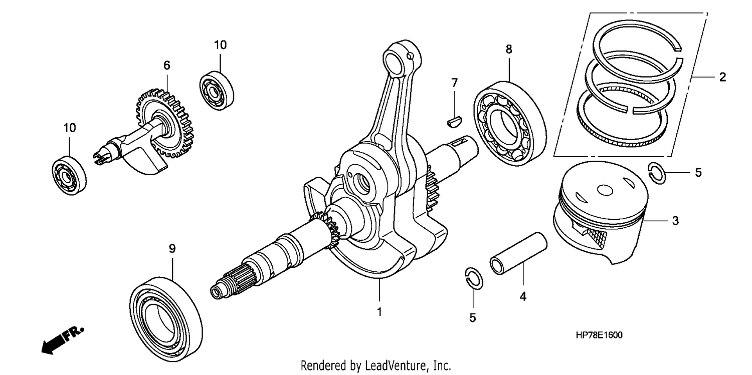 CRANK SHAFT/PISTON