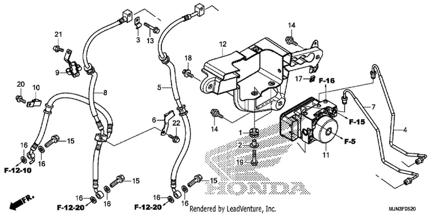  20 ABS MODULATOR/ FRONT BRAKE HOSE (CTX1300A)