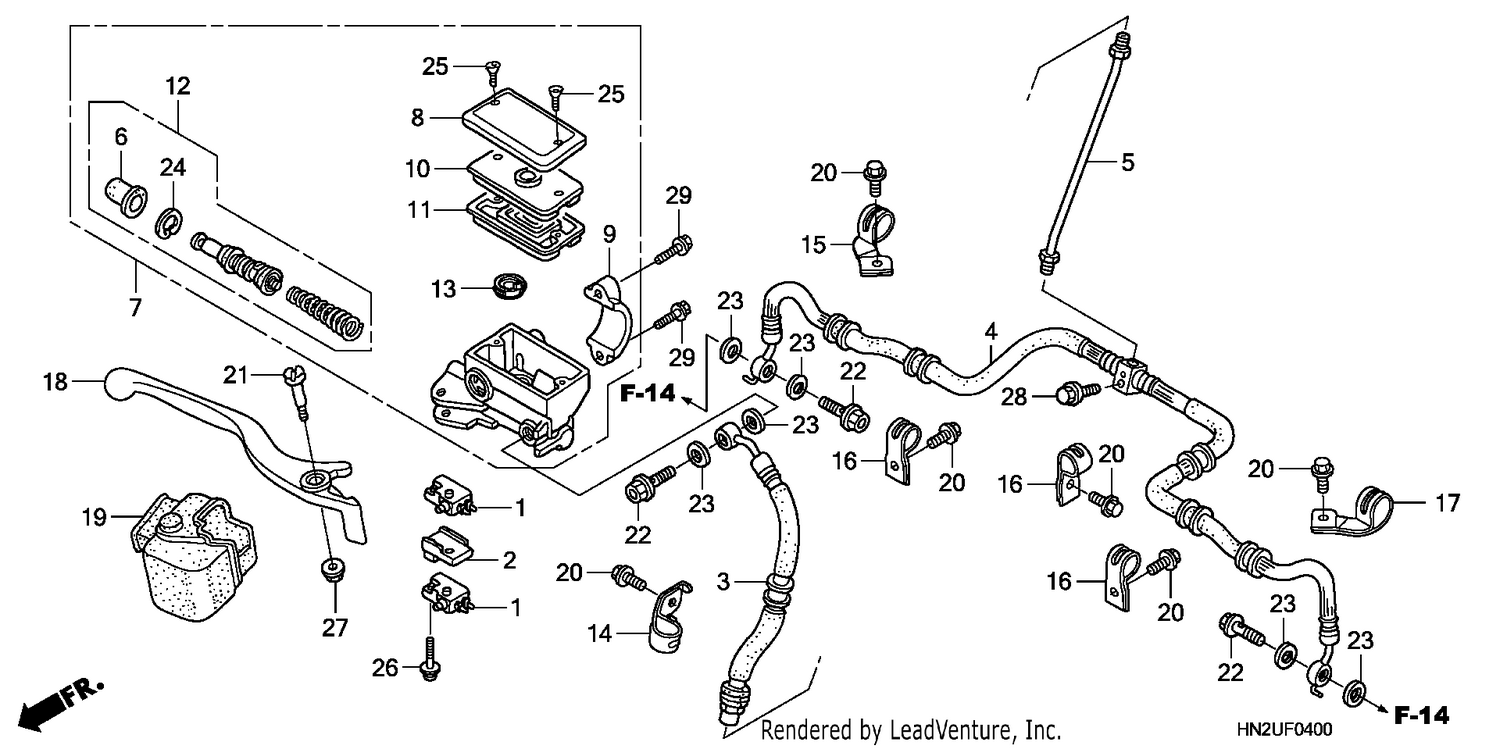 FRONT BRAKE MASTER CYLINDER