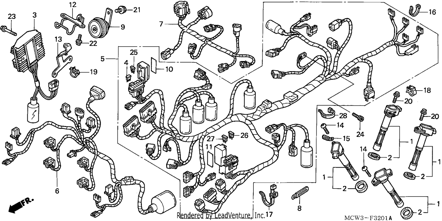 WIRE HARNESS (VFR800A)